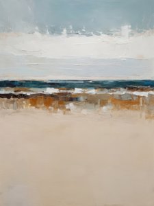 穏やかな海岸の抽象画