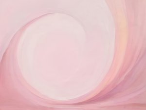 優しいピンクの抽象画
