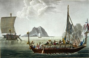 ピサン島から見たゲベ島のコロコレスの眺め（「Voyage Autour du Monde sur les Corvettes de L