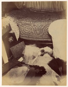 デュラン夫人殺害事件、寝室の眺め 作： Alphonse Bertillon