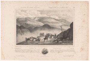 モンテノットの戦いの前夜の兵士とアメデ・エマニュエル・フランソワ・ラハルプの肖像 Combat de Montenotte (1796 年 4 月 12 日) (オブジェクトのタイトル) フランス軍の思い出（シリーズタイトル） お土産フランス軍 (Campaigns d