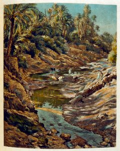 アラブの生活風景「蜃気楼」よりディネによるイラスト。1906.Mirages, Scenes De La Vie Arab』はエティエンヌ・ディネの挿絵、シルマン・ベン・イブラヒム・バマーの解説。ナスレディーヌ・ディネはアルフォンス＝エティエンヌ・ディネ（1861-1929）として生まれた。 作： Alphonse Etienne Dinet