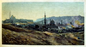 「Mirages」Scenes of Arab life の Dinet によるイラスト。 1906年。ミラージュ、シーン・デ・ラ・ヴィ・アラブは、エティエンヌ・ディネットによってイラストが描かれ、シルマン・ベン・イブラヒム・バーマーによる解説が付けられました。 Nasreddine Dinet は、Alphonse-Étienne Dinet として生まれました。 (1861-1929) はフランスの東洋人でした