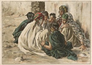 ラグアットの少女ゲーム、1899年。 作： Alphonse Etienne Dinet