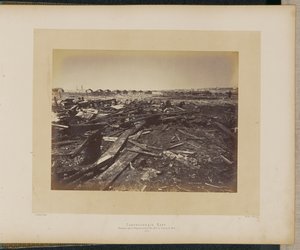 カルトゥーシュリー・ラップ1871年5月17日、爆発後のシャン・ド・マルスでの惨事。 作： Alphonse J. Liébert