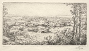 ブルゴーニュの谷 作： Alphonse Legros