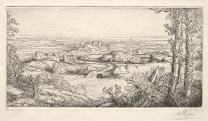 ブルゴーニュの谷ブルゴーニュの谷。 作： Alphonse Legros