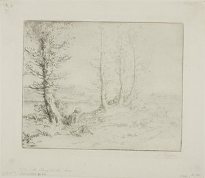 川岸沿い 作： Alphonse Legros