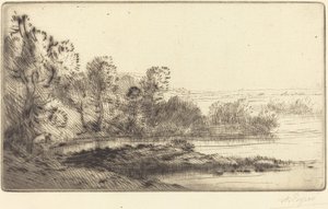 Along the Terne Sur la terne. 作： Alphonse Legros