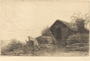 丘の上沿い 丘の上。 作： Alphonse Legros