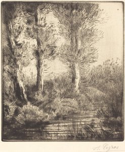 Saint-Pre Rive du Saint-Preの銀行。 作： Alphonse Legros