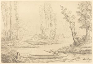 アミアン近くのソンムの銀行 アミアン近くのソンムの銀行。 作： Alphonse Legros