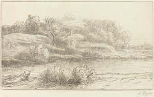 ヴェネルのほとり ヴェネルの端。 作： Alphonse Legros