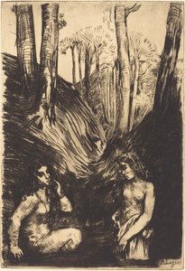 水浴者 作： Alphonse Legros