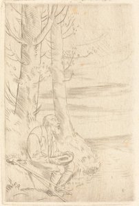 盲目の乞食 作： Alphonse Legros