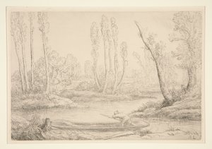 近くのソンムの銀行 作： Alphonse Legros