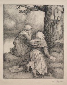 Tree Larbre de salutの前でお辞儀。 作： Alphonse Legros