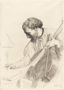 コントレバス奏者 作： Alphonse Legros
