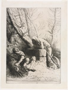 死と木こり 作： Alphonse Legros