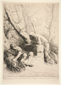 死と木こり 作： Alphonse Legros