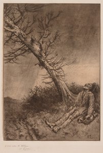 放浪者の死 作： Alphonse Legros