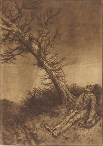 放浪者の死 (La mort du vagabond) 作： Alphonse Legros