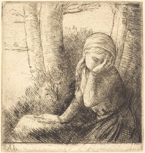 絶望的な少女 絶望的な少女。 作： Alphonse Legros
