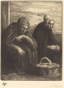 たまご売り、2皿目 たまご売り。 作： Alphonse Legros