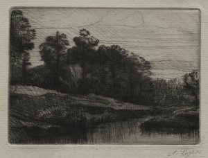 イブニング。 作： Alphonse Legros