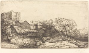 修道院の農場 作： Alphonse Legros