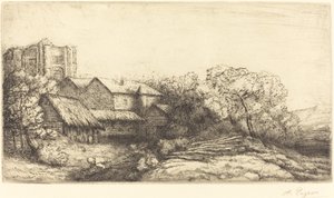 修道院の農場 作： Alphonse Legros