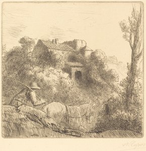丘の上の農場 丘の上の農場。 作： Alphonse Legros