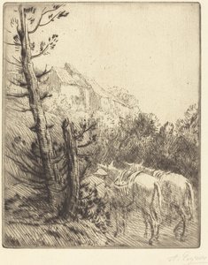 ヒルサイドの農場 作： Alphonse Legros