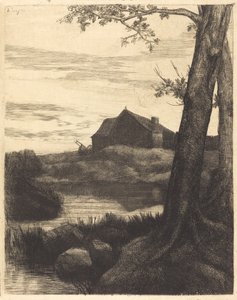 大きな木のある農場 大きな木のある農場。 作： Alphonse Legros