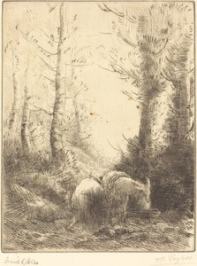 農夫と彼のロバ 農夫と彼のロバ。 作： Alphonse Legros