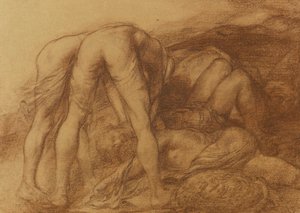 死んだ兵士を取り除く図 作： Alphonse Legros