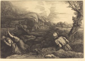 ハムレットの火事 作： Alphonse Legros