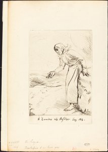 口絵 ヴェゼの物乞いの女。 作： Alphonse Legros