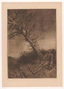 木の下で死んだ老人 ル・モート・デュ・バガボンド 作： Alphonse Legros