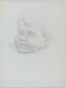 子供の頭。 作： Alphonse Legros