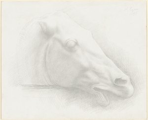 パルテノン神殿の馬の頭、1898 年。 作： Alphonse Legros