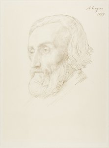 男の頭 作： Alphonse Legros