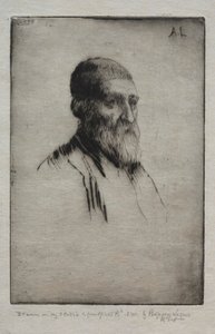 男の頭。 作： Alphonse Legros
