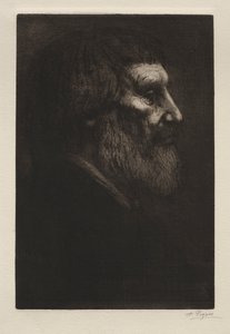 男の頭。 作： Alphonse Legros
