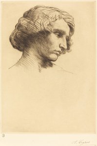 マン・テット・ドムの頭、1877年。 作： Alphonse Legros