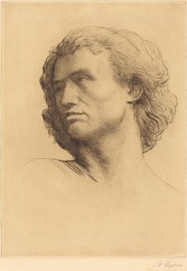 マン・テット・ドムの頭、1877年。 作： Alphonse Legros