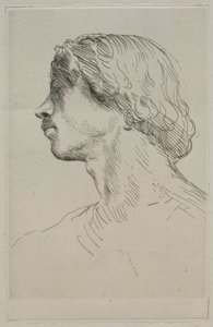 モデルの頭 作： Alphonse Legros