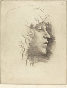若い女の子の頭 作： Alphonse Legros
