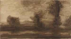 沼地で。 作： Alphonse Legros