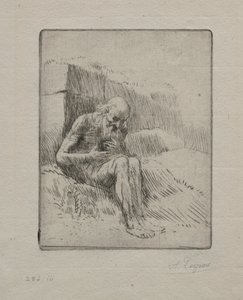 ジョブ（二皿目） 作： Alphonse Legros